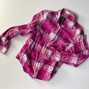 Women’s pink flannel, American Eagle